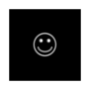 Target patterns: head (brightest), eyes, and mouth